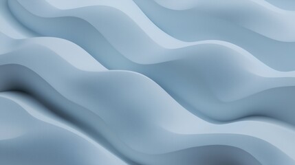 Poster - Soft Bluish Gray Waves Wallpaper with Subtle Textures and Patterns