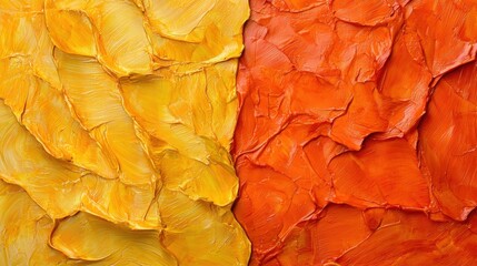 Poster - Artistic painting featuring vibrant yellow and orange colors representing diversity in design and creative workflow