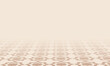 © abdy Abdilah48 - A minimalist Islamic background with a soft beige gradient and intricate geometric floor patterns. The subtle perspective effect adds depth, making it ideal for Eid, Ramadan, or Islamic-themed designs