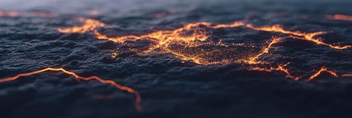 Poster - Digital Connectivity Unleashed Luminous Global Network Visualization with Geospatial Data Mapping - Innovative Tech Insights for Strategic Business Intelligence