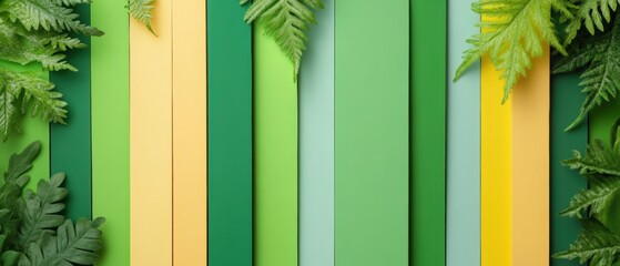 Poster - Eco-Chromatic Green Investment Visualization Sustainable Finance Palette Showcasing Dynamic Trends in Environmental Performance Marketing