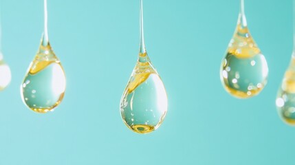 Fototapete - Transparent Water Drop Contamination Visualization Cutting-Edge Environmental Sensor Technology for Public Health Monitoring and Sustainable Water Safety Campaigns