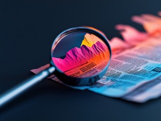 Aufkleber - Vibrant Data Insights AI-Powered Risk Analysis through Immersive Visualization - Next-Gen Business Intelligence and Strategic Decision Mapping