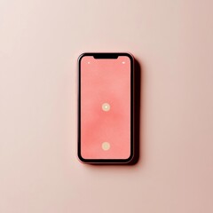 Aufkleber - Minimalist Smart Home Security Sleek Coral UI Design Revolutionizing Digital Safety with Intuitive Mobile Control Interfaces for Modern Urban Living