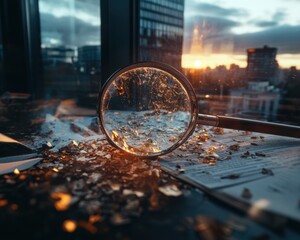 Leinwandbilder - Tax Day Financial Deep Dive Cinematic Macro Lens Reveals Intricate Document Analysis for Precision-Driven Professionals in Spring Fiscal Strategy Planning