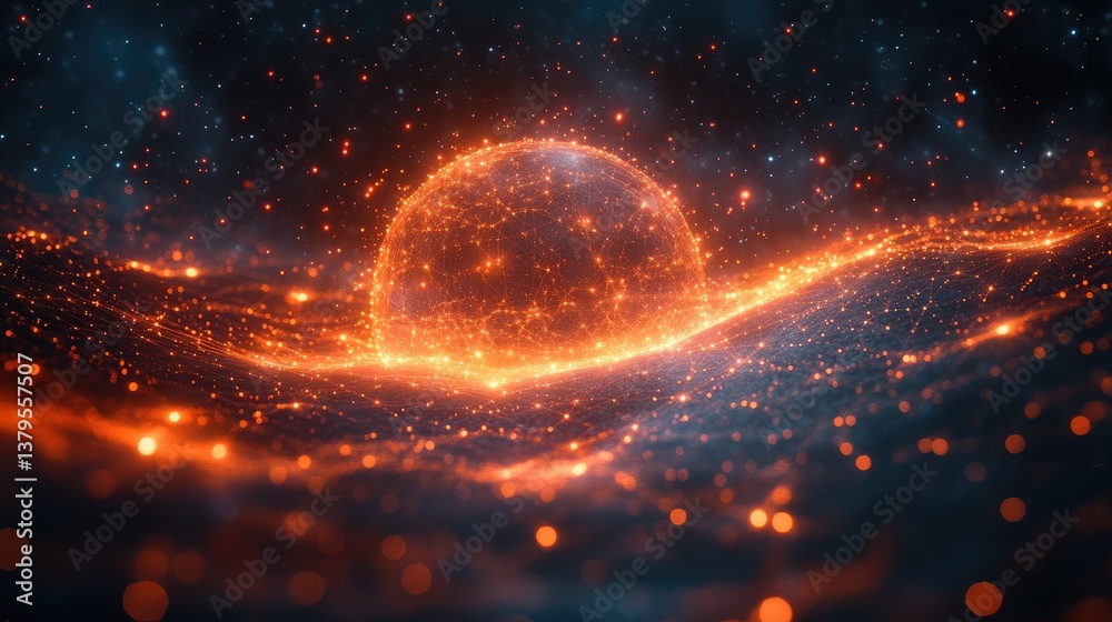 Data Flow Animation Machine Learning Algorithm Diagram 3d Data