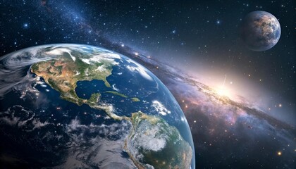planet earth in space