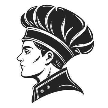 Minimalist Chef Icon for Culinary Branding