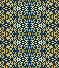 Poster - Islamic background with traditional style arabic. Seamless pattern for card, background, fabric or abstract design. Muslim ornament.