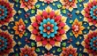 © chaiwat - Intricate floral motifs within a tessellated hexagon pattern , leaves, floral pattern