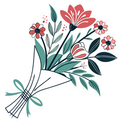Wall Mural - vector illustration of a flower generated vector