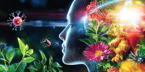 Poster - A foundation of knowledge built upon the study of living organisms and the principles that govern their interactions, shaping our understanding of the natural world and t