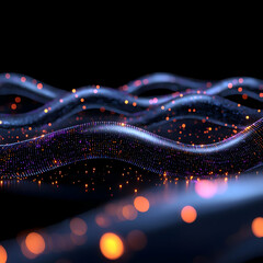 Poster - Flowing Visualization of Internet Data Streams Abstract Concept