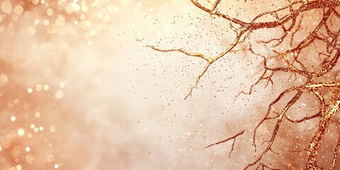 Poster - Abstract Branch with Bokeh: An artistic view of dry branches against a dreamy bokeh backdrop, evokes a sense of peace and natural beauty.
