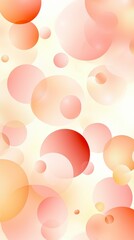 Poster - Abstract Spheres: A dreamy composition of translucent spheres in warm, inviting shades, floating against a soft, radiant backdrop, evocative of air bubbles or delicate soap bubbles.