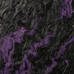 Poster - dynamic swirling forms dark purple black
