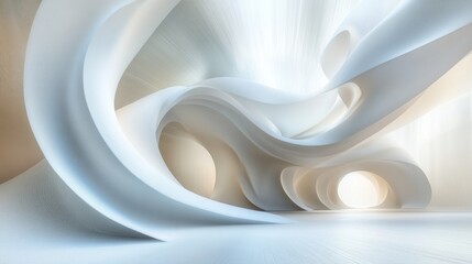Poster - Abstract architectural interior