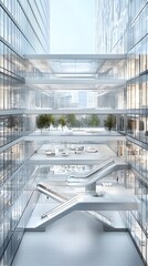 Poster - state-of-the-art cloud computing center featuring advanced ai systems, ultra-fast fiber optics, and 