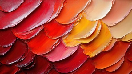 Poster - Abstract vibrant palette knife painting