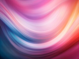 Leinwandbilder - Vibrant abstract swirl of colors blending smoothly in a mesmerizing pattern with gentle curves creating a sense of movement