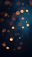blurry gold and blue sparks shining in a dark background, blue, fantasy