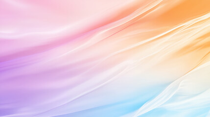 Poster - Soft pastel colors blend seamlessly flowing abstract design, creating serene and calming atmosphere. gentle waves evoke sense of tranquility and