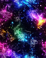 Poster - Colorful background featuring a variety of different shapes creating a dynamic and engaging design