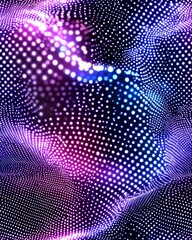 Poster - Striking blue and purple background blending harmoniously to create a dreamlike and artistic effect