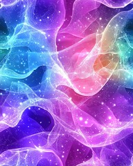Poster - Dynamic colorful background filled with numerous different shapes creating an energetic and fun vibe