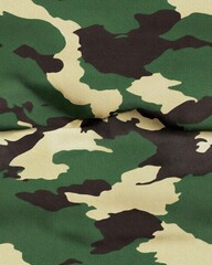 Poster - Camouflage print fabric featuring a unique blend of earthy tones and patterns for versatile use