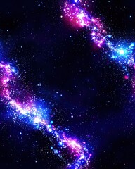 Poster - Captivating galaxy filled with stars and nebulas creating a stunning cosmic landscape of beauty