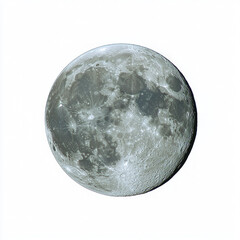 Wall Mural - moon isolated on white
