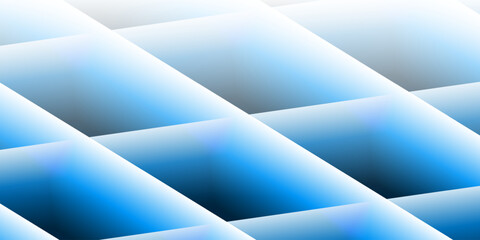 Poster - Wallpaper, Background, Flyer or Cover Design for Your Business with Abstract White and Blue 3D Crossing Lines Pattern - Applicable for Presentations, Placards, Posters - Creative Vector Template