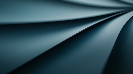 Poster - Industrial fan blade spins prominently in a close-up view, showcasing sharp design and functionality against a smooth metallic backdrop with clear copy space