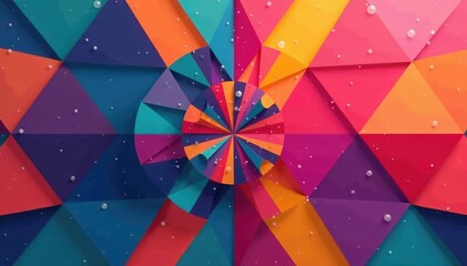Wall Mural - simple geometric shapes forming a repeating design , rhythm, background, pattern