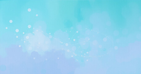Aufkleber - soft light blue and white abstract background. gentle bokeh lights create a dreamy, ethereal and cal