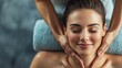 © Elena - Luxurious spa experience with a professional therapist performing a hand-on facial massage, promoting relaxation and skin care for a woman in a comfortable setting.