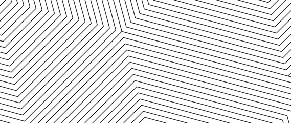 Wall Mural - abstract black and white blend line art background vector. wallpaper design with wavy line in motion
