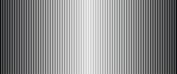 Wall Mural - abstract black and white blend line art background vector. wallpaper design with wavy line in motion
