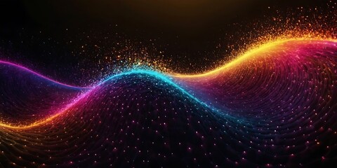 Wall Mural - Creative glowing purple metaverse space backdrop Abstract world and innovation concept,colours, cyber, earth, futuristic, glow, science, three-dimensional, wave, energy, wallpaper, 78