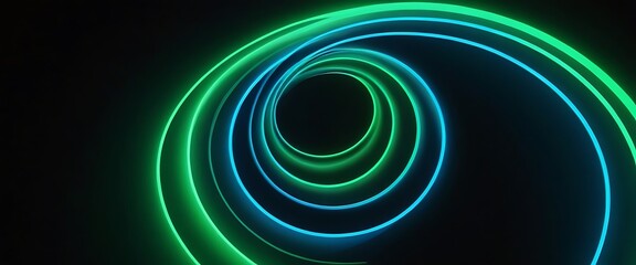 Wall Mural - Bright blue and green neon waves futuristic wallpaper. Bright neon green and blue light arcs darting over a dark background,background, dynamic, flash, futuristic, glow, glowing, 9