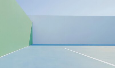 A tennis court, generation AI 