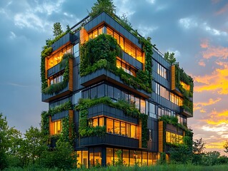 Poster - Sustainable office building with green innovation