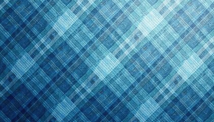 Wall Mural - subtle blue and grey plaid, soft seamless texture, print, plaid, simple