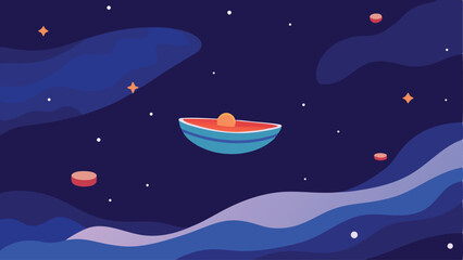 Wall Mural - rocket in the night