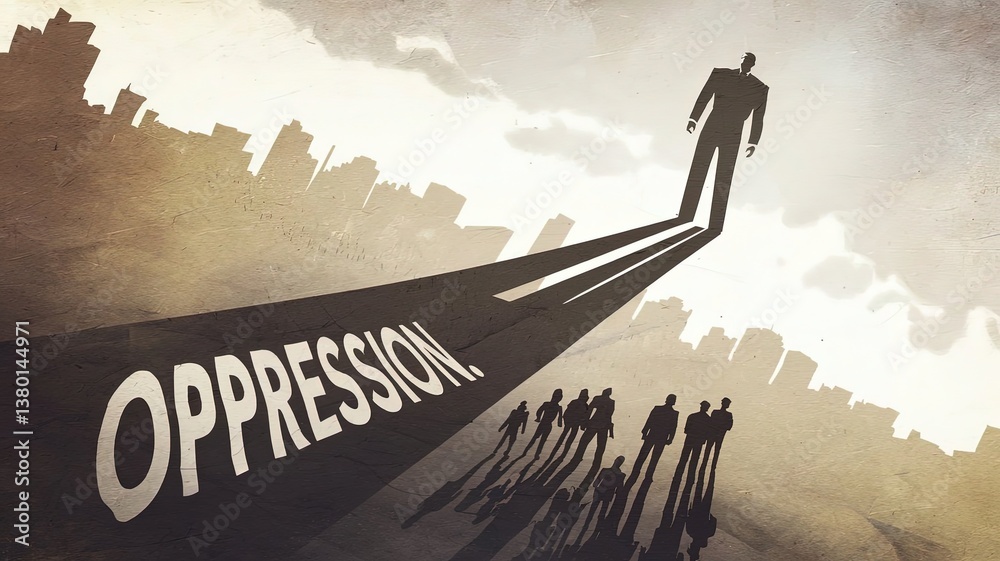 Confronting Oppression: A solitary figure strides confidently out of ...