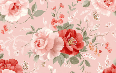   Retro style floral texture art background
