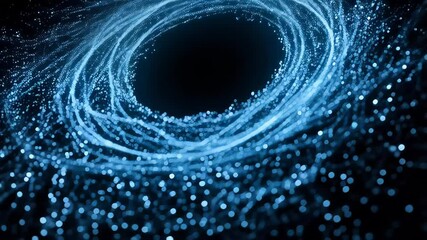 Wall Mural - a captivating display of swirling blue energy forms intricate patterns, evoking a sense of cosmic wo