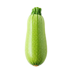 Fototapete - Green zucchini, isolated on a transparent background, png image, showcasing fresh produce, healthy eating, and culinary ingredients