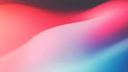 Wall Mural - abstract wave pattern with soft gradient in red, pink, and blue tones